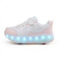 thumbnail image 3 of Kids LED Roller Skate Shoes with Wheel Light up Roller Shoes Kids Skates Sneakers Gift for Girls Boys Children, 3 of 14