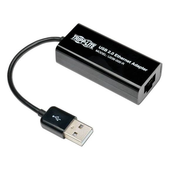 Adaptador de Red USB 2.0 de Alta Velocidad a Ethernet 10/100 Mbps Tripplite U236-000-R