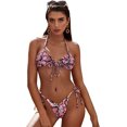 thumbnail image 1 of Maillot de Bain Bikini Triangle à Volants Froncé, 1 of 4