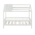 thumbnail image 6 of [Luckynote]Twin Size Wood House Bed with Fence,White, 6 of 13
