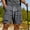 Gray, variant on Men's Shorts with Pockets Cargo Big and Tall Solid Color Casual Sporty Shorts Elastic Waist Multiple Pockets Workstyle Five-Pocket Shorts