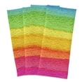 thumbnail image 2 of Multi-Purpose Kitchen Towels 28x18 Inch Dishcloths with Hanging Loop Decorative and Practical Towels for Kitchen, Dining Watercolor Rainbow Colors, 2 of 6