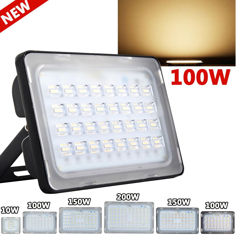 10W-100W LED Floodlight PIR Sensor Outdoor Security Flood Light Warm/Cool White 