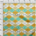 thumbnail image 3 of oneOone Polyester Spandex Dusty Teal Green Fabric Check Sewing Material Print Fabric By The Yard 56 Inch Wide, 3 of 5