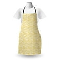 thumbnail image 3 of Floral Apron, Continuous Pattern of Laurel Leaves Branches Design Botanical, Unisex Kitchen Bib with Adjustable Neck for Cooking Gardening, Adult Size, Pale Earth Yellow White, by Ambesonne, 3 of 4