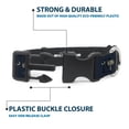 thumbnail image 4 of Buckle-Down Pet Collar, Dog Collar Plastic Buckle, South Carolina Flag Distressed Black, 8.5 to 12 Inches 0.5 Inch Wide, 4 of 8
