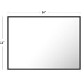 thumbnail image 2 of 22"X30" Black Rectangle Bathroom Mirror with Matte Aluminum Frame, Easy Install, 2 of 5
