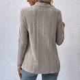thumbnail image 4 of GuangCheng Jackets for Women Fashion Comfortable Solid Color Cardigan Loose Long Sleeve Knitted Coat Large Size Sweaters, 4 of 4