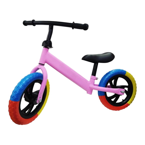 Bicicleta de Balance AEIOU  Llanta de Goma Rosa/Colores