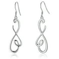 thumbnail image 2 of Simple Women Jewelry 925 Silver Drop Earring Anniversary Party Gift A Pair, 2 of 4