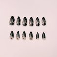 thumbnail image 3 of CHAONENG Uñas postizas adhesivas Black Gradient Milky Way, 24 piezas, 3 of 5