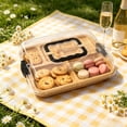 thumbnail image 5 of Amketima Charcuterie Board with Clear Lid Travel Portable Cheese Board Cutting Box Natural Wood 15x11.3x2.7in for Kitchen Housewarming Gift, 5 of 6