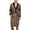 Coffee, variant on Men's Long Sleeve Robe Satin Knee Length Pajamas Pjs Long Summer Luxury Bathrobe Spring Lightweight Cool Red Small