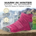 thumbnail image 3 of 6 Pairs Athletic Running Socks for Men & Women&nbsp; Moisture-Wicking No-Show Performance Ankle Socks, Padded, Compression, Cushioned, and Breathable Tie Die Small, 3 of 3