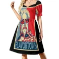 thumbnail image 2 of Vestido colorido de acuarela de la isla de Burano, Italia. Traje de verano para mujer, vestidos elegantes para mujer, vestidos de noche para mujer., 2 of 7