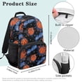 thumbnail image 7 of KUIFORTI Basketball Print Boys Backpack Kids Bookbag Large Capacity School Bag with Front Pockets Side Pockets Comfortable Back to School Gifts, 7 of 7