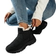 thumbnail image 5 of Willtoo Women's fashionable short boots - thick-soled round-toe snow boots - with artificial plush lining and PU sole - suitable for daily wear and outdoor use, 5 of 5