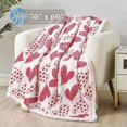 thumbnail image 4 of Elegant Comfort Reversible, Printed Sherpa Throw Blanket, All-Season Blanket- Soft, Cozy and Plush- Decorative Throw, Perfect for Lounging, 50 x 60 inches, Scarlett Sherpa Throw Blanket, 4 of 5