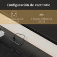 thumbnail image 3 of Muebles de tv industriales en color negro Con enchufe, USB,LED, cajón 1.2m, 3 of 10