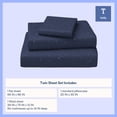 thumbnail image 3 of Mainstays Kids Microfiber Bed Sheet Set, Twin, Space, 3 Pieces, 3 of 10