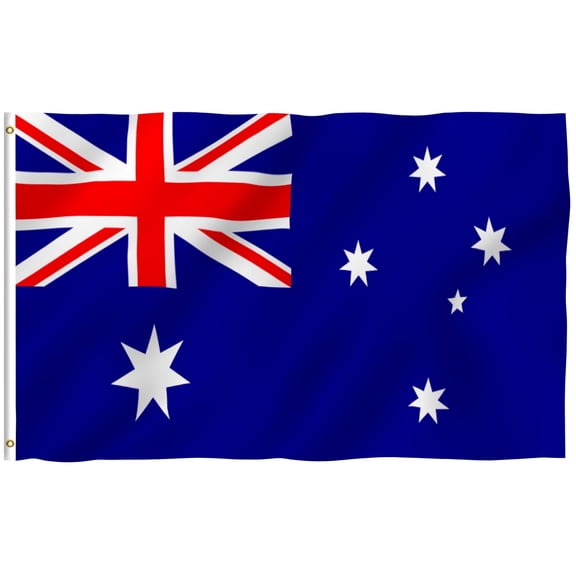 Anley Fly Breeze 3x5 Foot Australia Flag - Australian National Flags Polyester with Brass Grommets