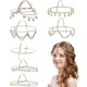 thumbnail image 1 of 8 Pieces Gold Head Chain Jewelry Boho Headband Head Chain Coins Pearl Tassel Chain Hair Band Festival Prom Wedding Headpiece For Women And Girls, 1 of 5