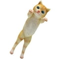 thumbnail image 4 of Khaki Resin Cat-Shaped Flower Pot Hanger for Decoration 6.5 Inches Lifelike Design, 4 of 8