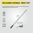 thumbnail image 3 of Scosche RMFB17-WP1 17” Spiral Replacement Car Antenna with Mast and 8 Adapters Black, 3 of 8