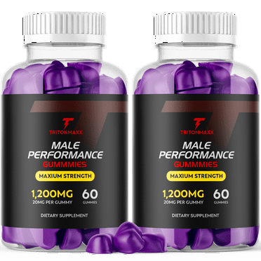 Triton Maxx Gummies for Men Maximum Strength Vitamin Supplement 120 Gummies