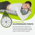 thumbnail image 3 of ProsourceFit Acupressure Mat and Pillow Set for Back/Neck Pain Relief and Muscle Relaxation, 3 of 8