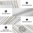 thumbnail image 6 of Beige Brown Striped Outdoor Rug for Patio/Deck/Porch, Non-Slip Large Area Rug 3 x 5 Ft, Modern Farmhouse Geometric Indoor Outdoor Rugs Washable Area Rugs, Reversible Camping Rug Carpet Runner, 6 of 8