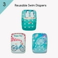 thumbnail image 2 of KaWaii Baby Swim Cloth Diaper - Washable Reusable, One Size  10-40 lbs, Unisex, 3-Pack, 2 of 8