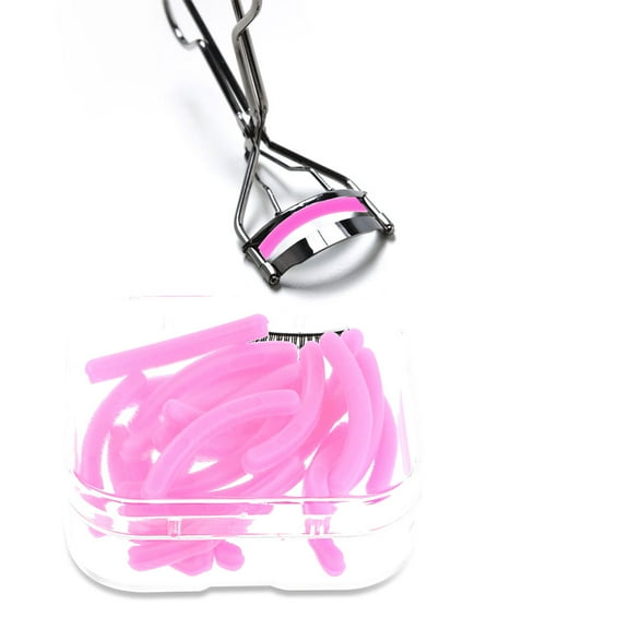 Supvox 48pcs Curling Tool Pads in Pink Silicone for Women to Lifespan on Parties