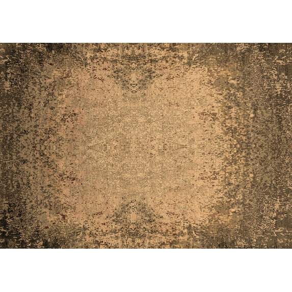 Ahgly Company Indoor Rectangle Oriental Brown Industrial Area Rugs, 3' x 5'