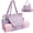 Purple, variant on WANDF Yoga Mat Tote Bag Gym Bags 5S Quick Access Storage, Shoulder Bag with Waterproof Wet Pocket For Women Men, Yoga Mat Bag Carrier for Pilates Travel Office Beach Workout(Black Bag)