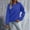 Blue, variant on Fleece Sweatshirts for Women, Crew Neck Sweatshirts Women, Pullover Sweatshirts for Women, Fleece Crewneck Sweaters Casual Tops, Womens Sweatshirts No Hood, Purple 1 XL