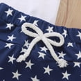 thumbnail image 5 of NOLDARES Patriotic USA Baby Toddler Boy Outfit 4th July Short Sleeve Tee + Pull-on Shorts Stars Print 2Pcs Summer Set(White,6-12 M), 5 of 7
