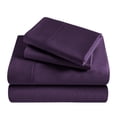 thumbnail image 2 of Superior 4-Piece Rayon From Bamboo Purple Sheet Set, Queen, 2 of 10