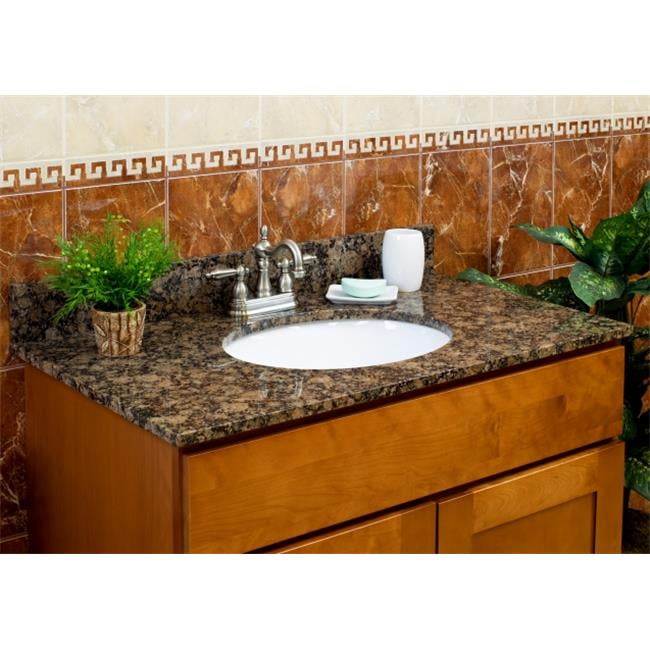 LessCare LGB43228 43 in. x 22 in. x 8 in. Vanity Granite Top Baltic