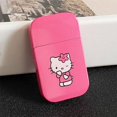 thumbnail image 3 of Encendedor de cigarrillos rosado a prueba de viento de la llama del jet del encendedor del gas del butano del Hello Kitty al por mayor del rosa, 3 of 4