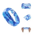 thumbnail image 3 of Unique Bargains 1 Pc Camouflage Print Headband for Yoga Blue White, 3 of 6