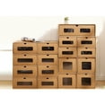 thumbnail image 2 of 6pcs Paper Drawer Shoebox Transparent Shoebox Shoe Case Dustproof Drawer-style Shoes Box Window Shoes Storage Container for Home, 2 of 6