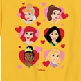 thumbnail image 3 of Disney Princess - Princess Heart Grid - Valentine's Day - Youth Short Sleeve Graphic T-Shirt, 3 of 4