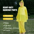 thumbnail image 5 of Yesbay 1 Set Adults Rain Suit EVA Breathable Outdoor Hooded Rain Jacket Trouser Men Women Thick Hooded Rainwear Rain Gear, 5 of 8