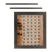 ArtToFrames 8" x 12" Flat Pewter Picture Frame, 8x12 inch Silver Wood Poster Frame (WOM-4887), 3 Pack