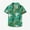 Green, variant on Boy's Floral Printed Hawaiian Shirt Button Down Short Sleeve Kids Summer Beach Holiday Shirts for Girls 1-13 Years