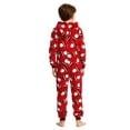 thumbnail image 3 of Christmas Family Matching Hoodie Pajamas Santa Claus Romper Long Sleeve Onesie Jumpsuit Zipper Pjs, 3 of 6