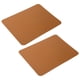 thumbnail image 5 of Alfombrilla de ratón de doble cara, alfombrilla de cuero de PVC impermeable de Color puro para ordenador de oficina, hogar, PC (marrón plateado), 2 uds., 5 of 8