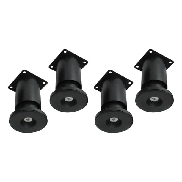 4 patas para muebles, resistentes, multiusos, resistentes. Negro