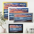 thumbnail image 4 of Designart 'The Blue Ocean In Sunset Evening II' Nautical & Coastal Framed Art Print, 4 of 4